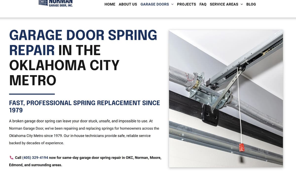 Garage Door Spring Repair
